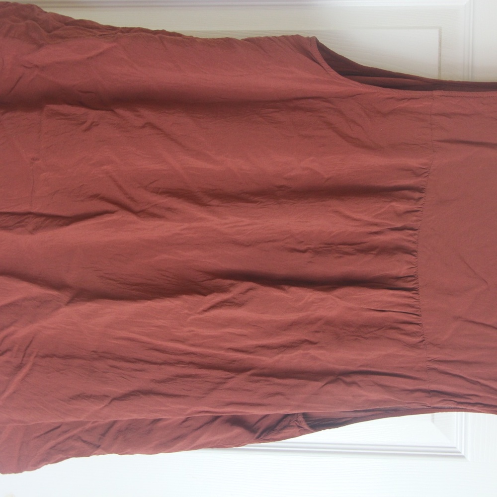 Torrid Harper Brick Red Challis Sleeveless Blouse - Picture 8 of 11